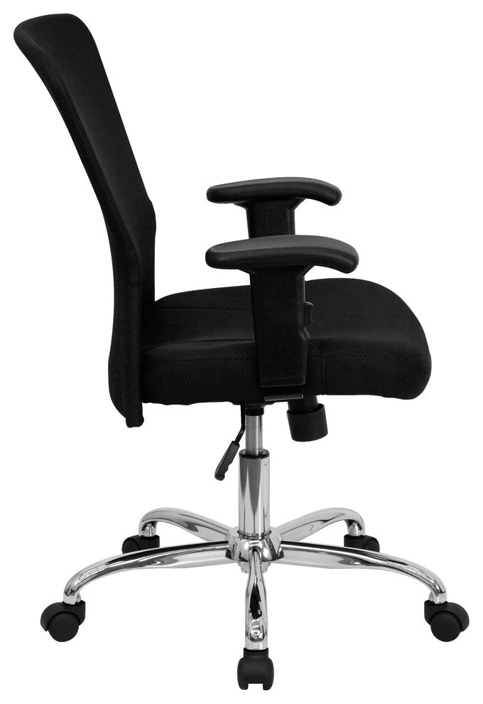 Flash Furniture Mid Back Mesh Computer Office Chair in Black
