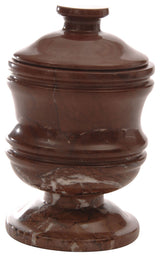 Marble Bathroom Jar, Chocolate