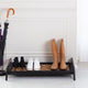 Single-Tier Black Stand With 3-Pair Rubber Boot Tray Shangri-La