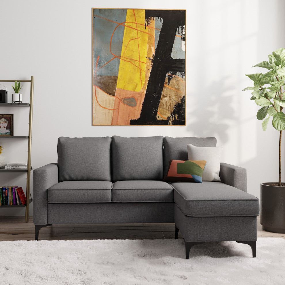 Hillsdale Alamay Upholstered Reversable Sectional Chaise