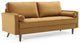 Valour Performance Velvet Sofa - Cognac