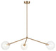 Matteo Lighting C81703AGCL Pendant, Aged Gold Brass Finish