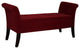 Deep Red Settee Style Storage Bench
