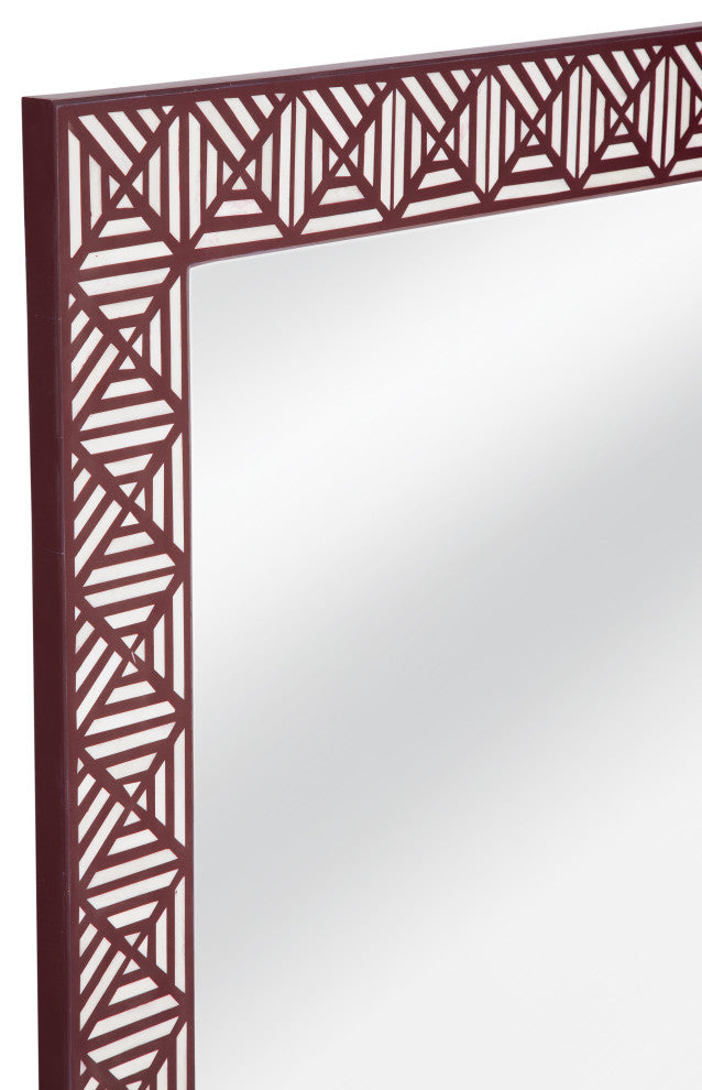 Rouge Wall Mirror - Red