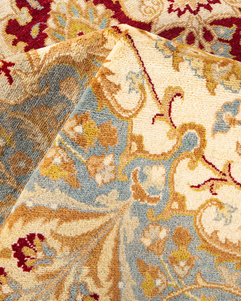 Mogul, One-of-a-Kind Hand-Knotted Area Rug, Ivory, 8' 1" x 10' 6"