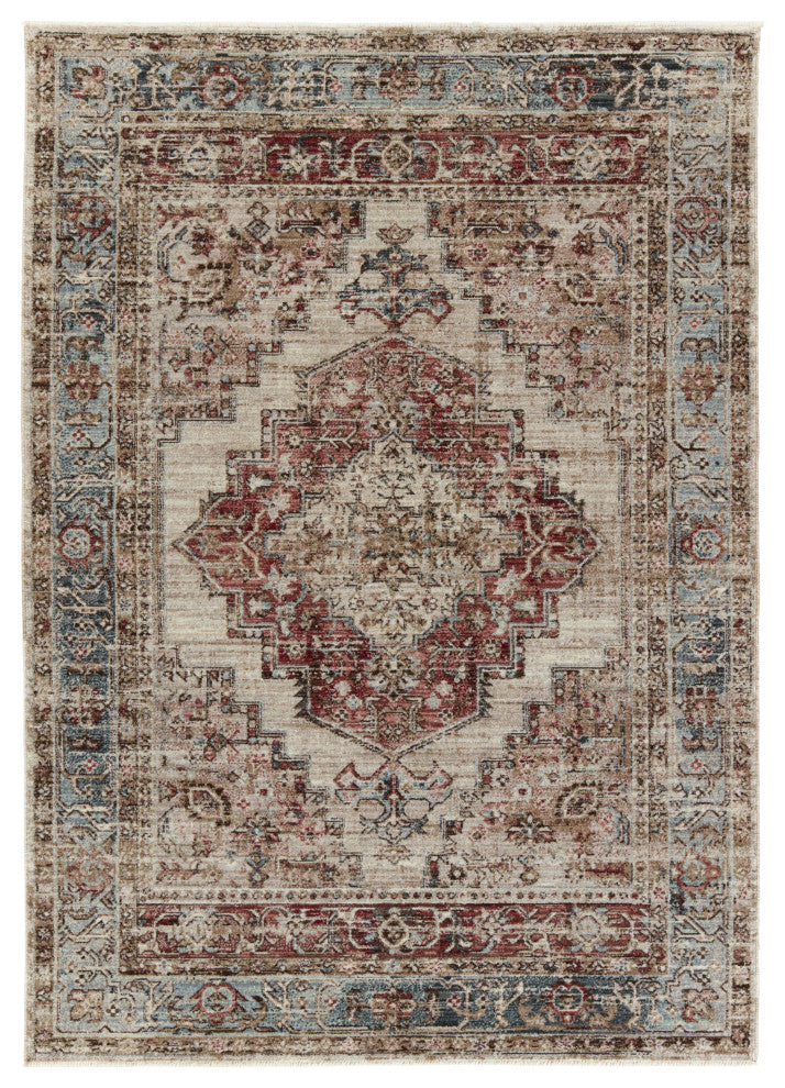Vibe by Jaipur Living Emory Medallion Red/ Blue Area Rug 8'X10'