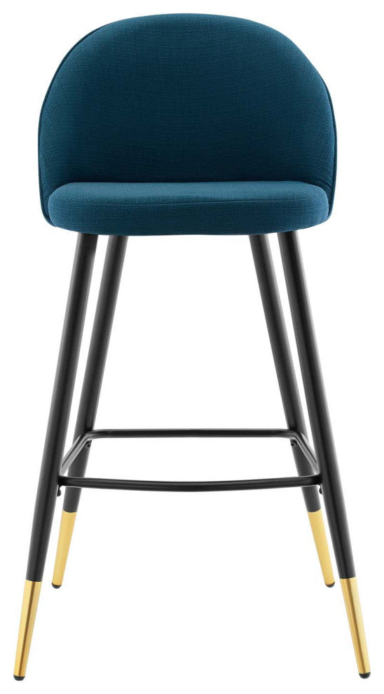 Cordial Fabric Bar Stools Set of 2, Azure