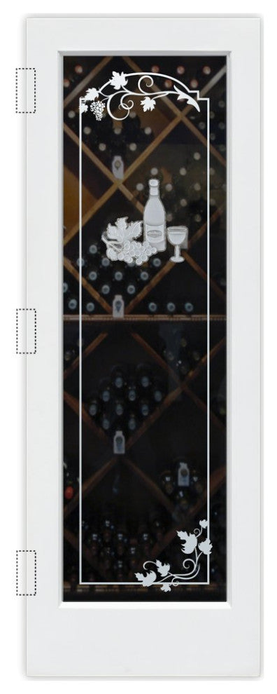 Wine Door - Wine Tasting - Primed - 32" x 96" - Book/Slab Door