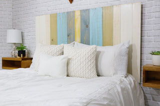 Handcrafted Headboard, Leaner Style, Sunrise Mix, Full