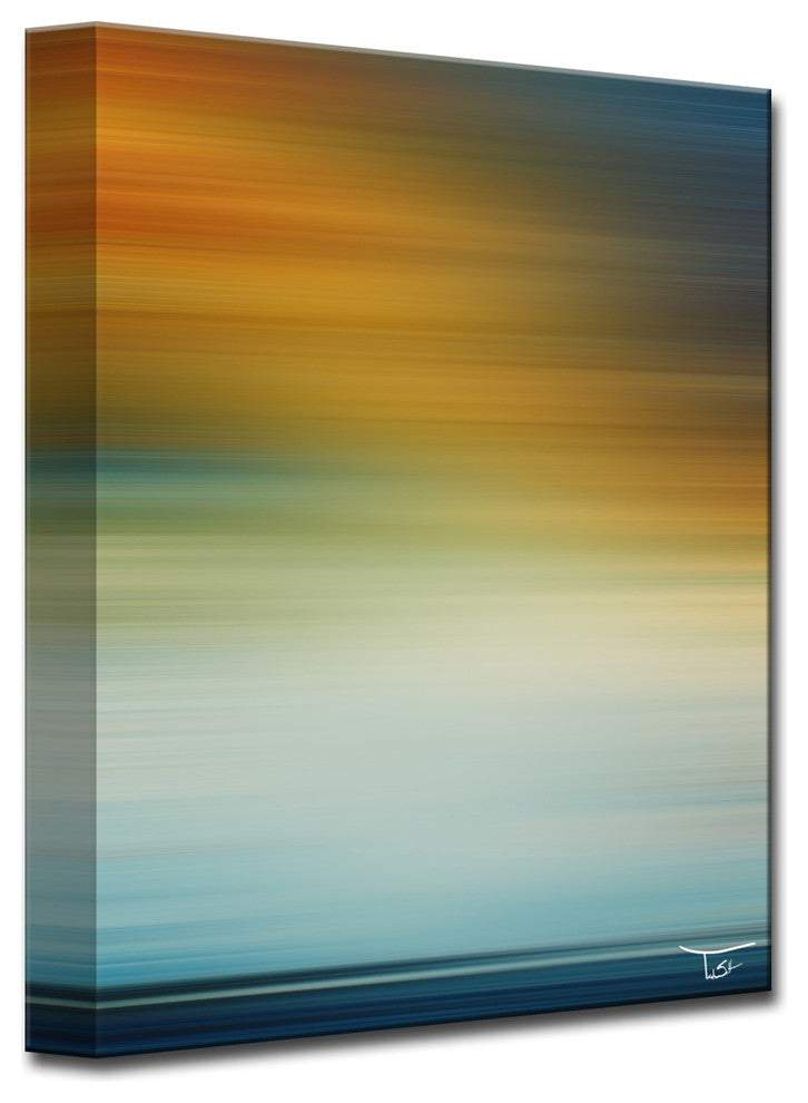 Ready2Hangart  'Blur Stripes Lxi-B' By Tristan Scott Canvas Art , 16" Hx12