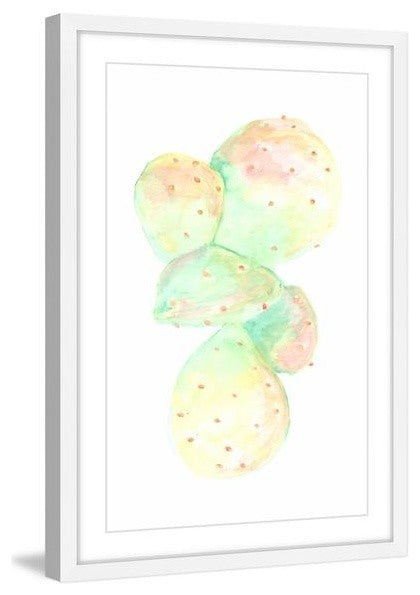 "Illuminating Cacti" Framed Painting Print, 16"x24"