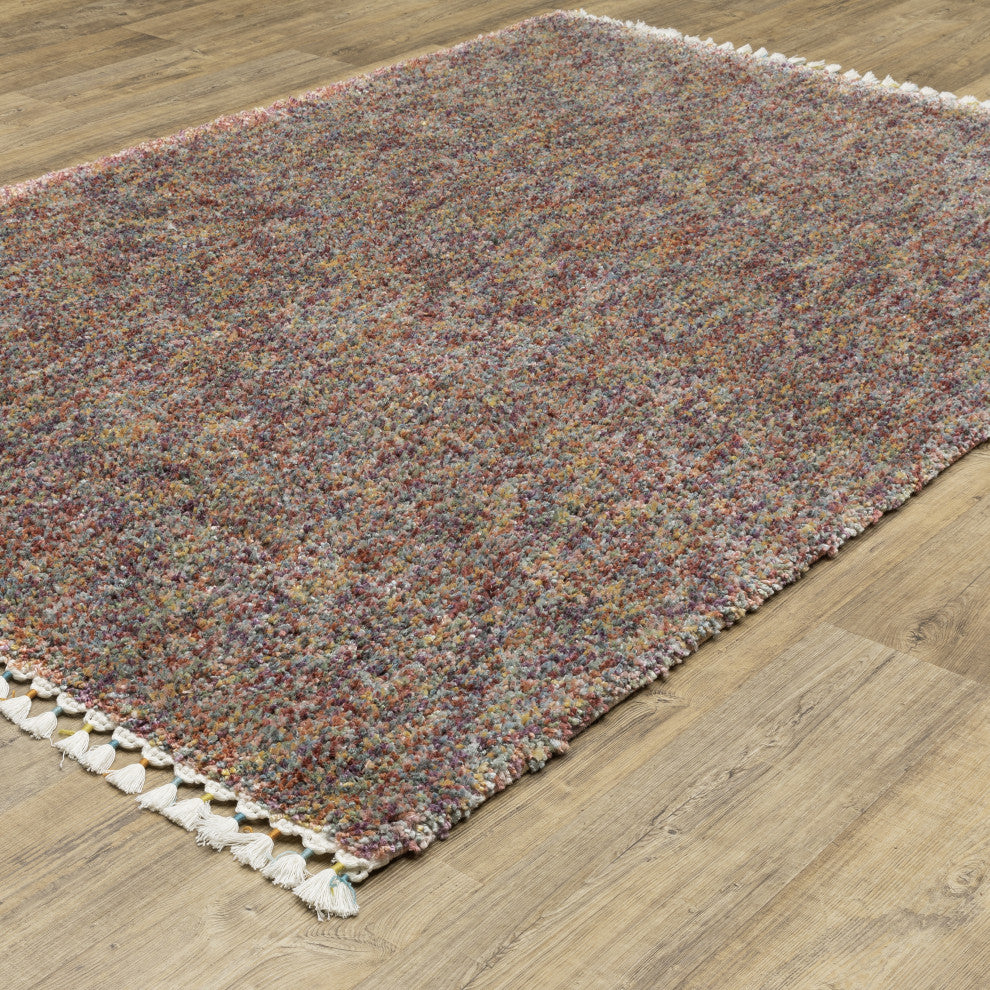 Aurora Abstract Multi-colored Indoor Area Rug, Multi-colored, 7'10" x 10'10"