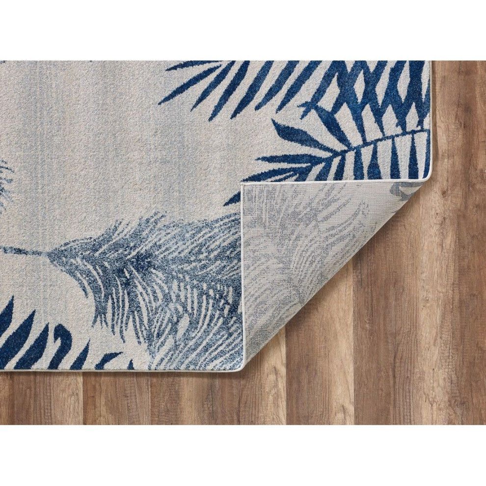 KAS Stella 6266 Ivory/Navy Fauna Area Rug, 7'10"x10'10"