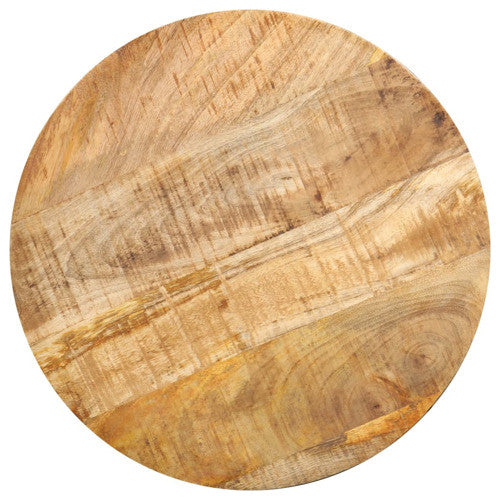 vidaXL Coffee Table Round End Accent Sofa Table with Storage Solid Wood Mango