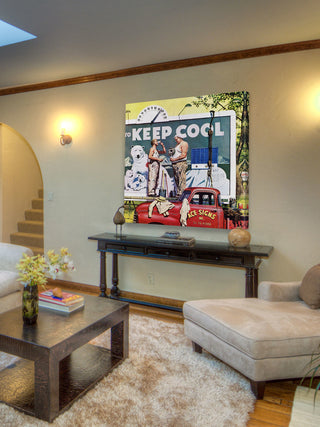 "Billboard Painters" Painting Print on Canvas by Stevan Dohanos