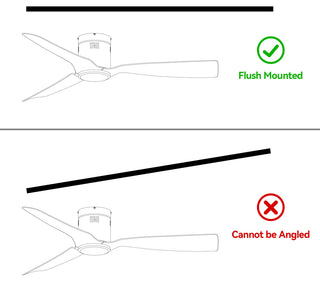 CARRO 52" 3 Blades Flush Mount Ceiling Fan with Remote Control No Light, Black/Gold