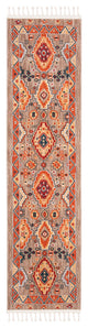 Safavieh Farmhouse Collection FMH848 Rug, Taupe/Orange, 2'x8'