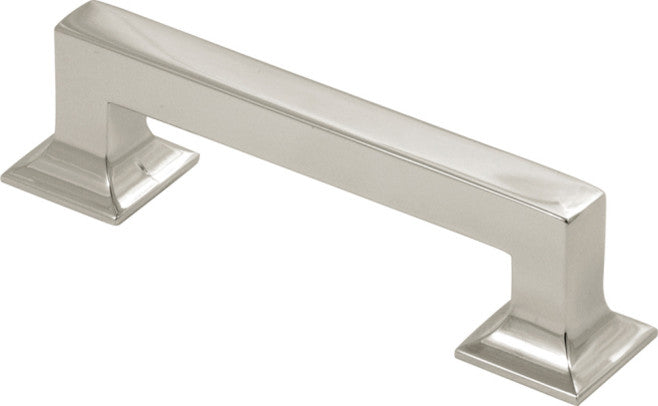 Belwith Hickory 96mm Studio Collection Bright Nickel Cabinet Pull P3011-14