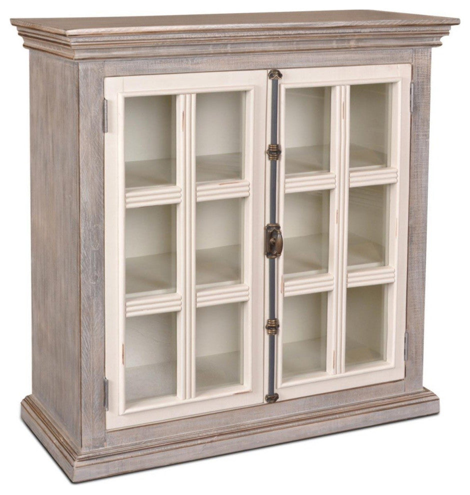 Crafters and Weavers Elizabeth 2 Door Curio Cabinet / Bookcase