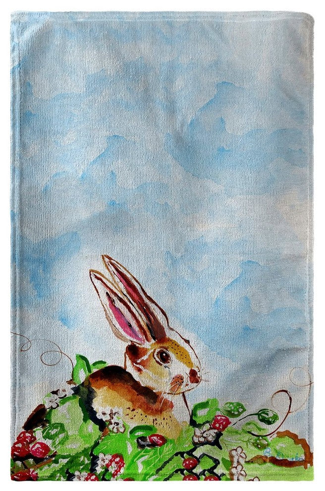 Betsy Drake Jack Rabbit - Right Beach Towel