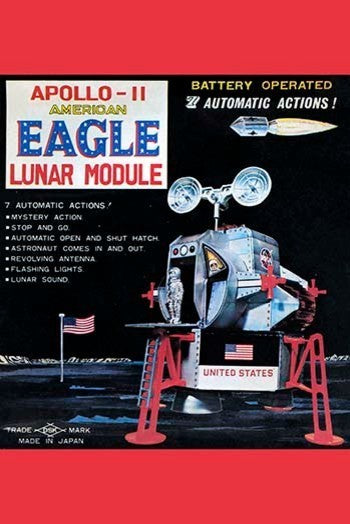 Apollo-11 American Eagle Lunar Module - Framed Paper Poster 20" x 30"