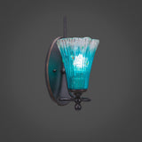 Capri 1-Light Wall Sconce, Teal Crystal