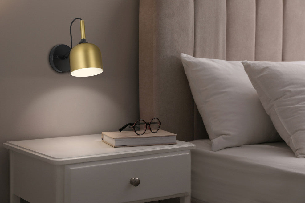 Ponti LED Reading Light, Dedicated LED, Antique Brushed Brass