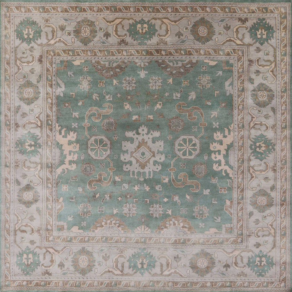 Ahgly Company Indoor Square Mid-Century Modern Area Rugs, 6' Square