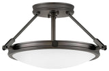 Collier LED Semi-Flush Mount, Black Oxide
