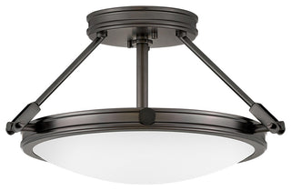 Collier LED Semi-Flush Mount, Black Oxide