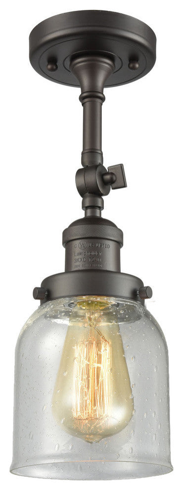 Innovations Lighting 201F-Ob-G54-Led 1 Light Dimmable Led Semi-Flush Mount