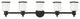 Livex Lighting Middlebush 5 Light Black Vanity Sconce