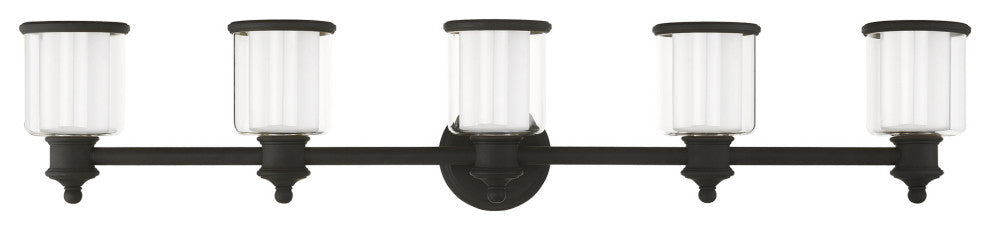 Livex Lighting Middlebush 5 Light Black Vanity Sconce