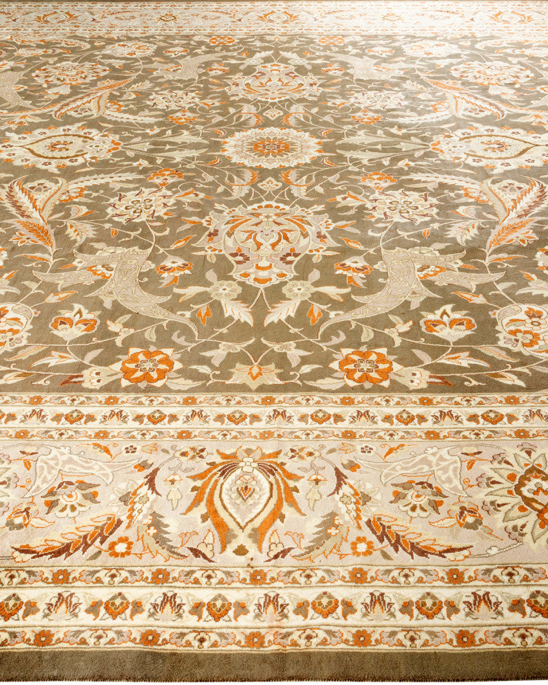 Mogul, One-of-a-Kind Hand-Knotted Area Rug Brown, 12' 1" x 15' 5"