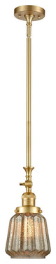 Chatham 1 Light Mini Pendant, Satin Gold, Mercury