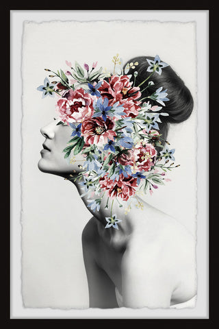 "Floral Thoughts" Framed Painting Print, 8"x12"