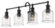 Zlite 734-4V-MB 4-Light Vanity, Clear Seedy