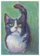 "Cookie Bean Green" Digital Paper Print by Mary Urban, 33"x46"