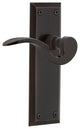 New York Plate With Manor Lever, Timeless Bronze, Passage, Non-Handed