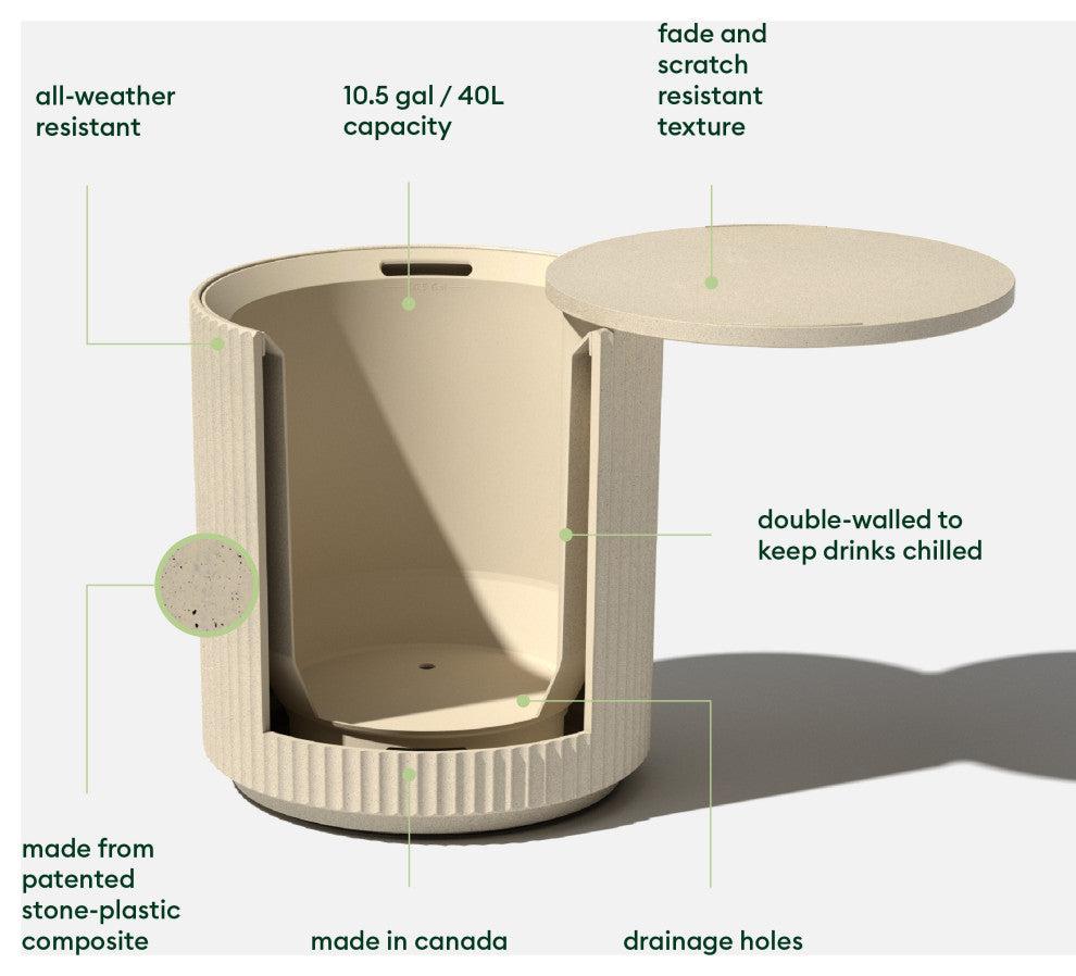 Veradek Chill Side Table, Sand