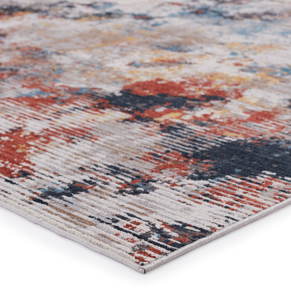 Vibe by Jaipur Living Bardane Abstract Multicolor Area Rug, 2'6"x8'