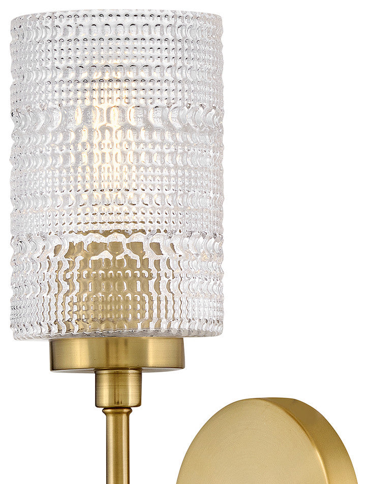 Lark Mabel Medium Single Light Sconce, Lacquered Brass
