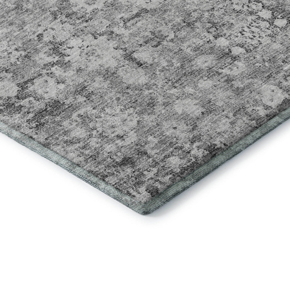 Premium Machine Washable Mayfield AMF651 Silver 3' x 5' Rug