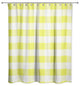 Green Buffalo Check Plaid Shower Curtain