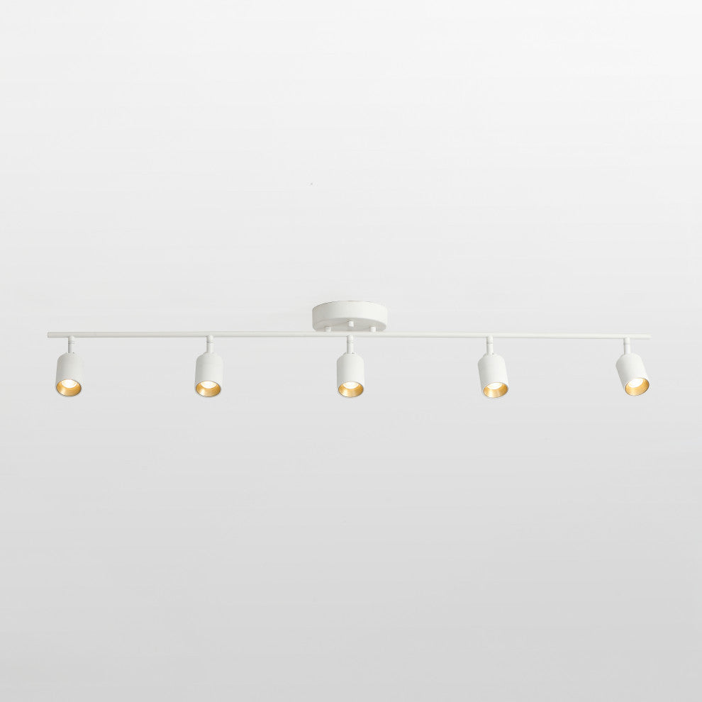 Vidalite Shura 5 Head LED Flush Mount FIxed Track Light, White