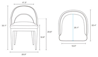 Manhattan Comfort 7-Piece Carrington and Rockaway Dining