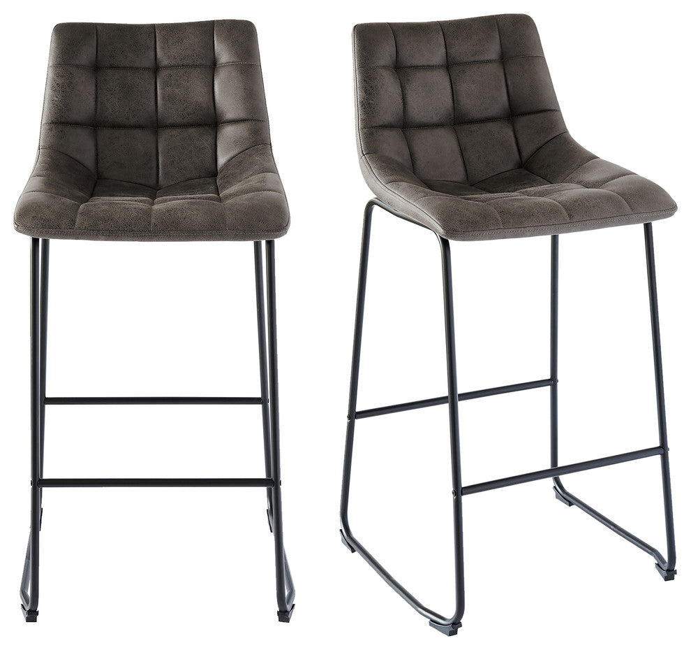 Picket House Furnishings Richmond Metal Bar Stool Set, Gray