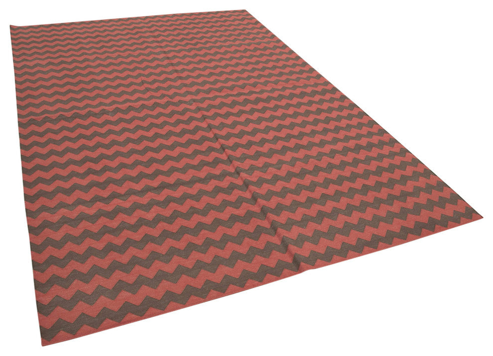 Rug N Carpet - Handmade Wool 6' 0'' x 8' 11'' Flatweave Dhurrie Kilim Rug