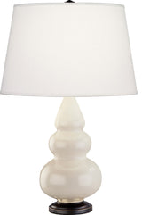Small Triple Gourd Accent Lamp, Bone