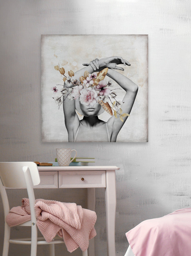 "Glamorous" Painting Print on Wrapped Canvas, 12x12